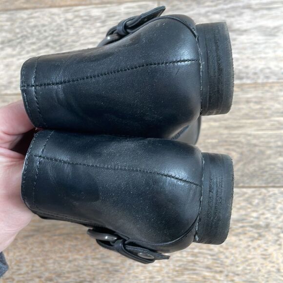 Nine West Women's Black Leather Ankle Booties 6.5 - Picture 6 of 6